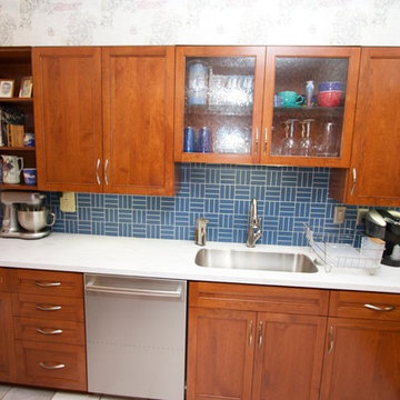 Transitional Cherry Kitchen in Pasadena, MD