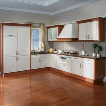 Transitional Customized PVC Kitchen Cabinet OP12-X135