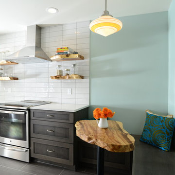 Transitional Galley Kitchen