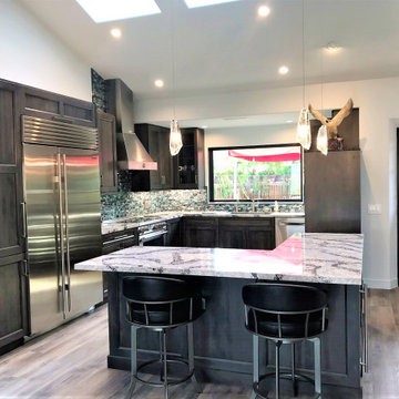 Transitional Gray Kitchen Remodel in Laguna Woods