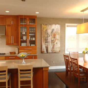 Transitional Kitchen and Dining