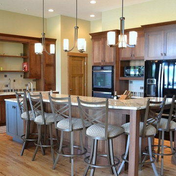 Transitional Kitchen & Great Room