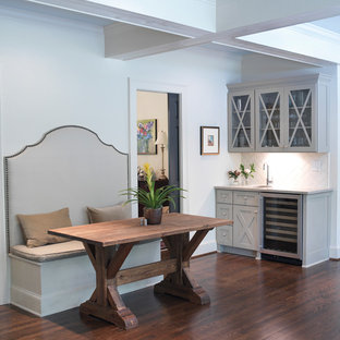 Example of a transitional dining room design in Atlanta