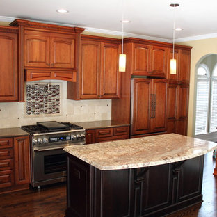 Dark Cherry Cabinets | Houzz