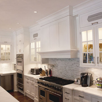 Transitional Kitchen with Large Island