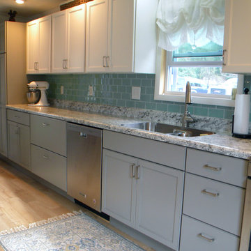 Transitional Lake House kitchen