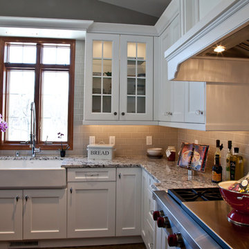 Transitional Lakefront Country Kitchen