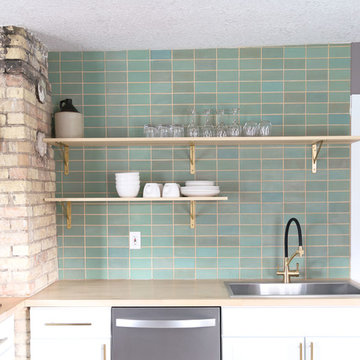 Transitional Old Copper Kitchen