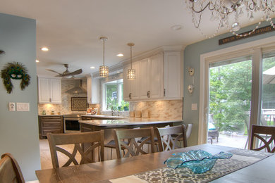Transitional Open Kitchen in Smithtown, NY