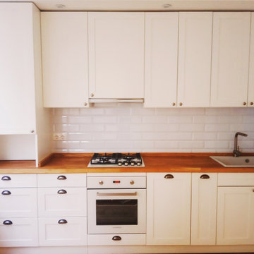 Transitional Open plan Kitchen