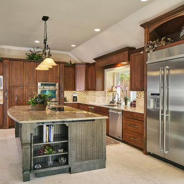 Transitional Plano Kitchen with Open Concept & Maximized Storage