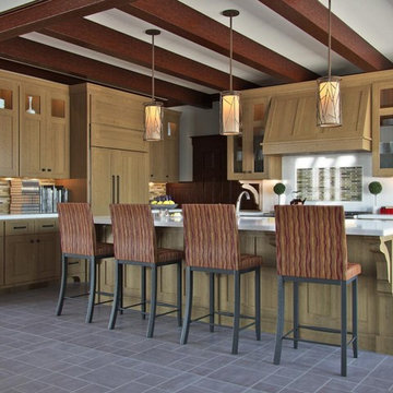 Transitional Twist Kitchen
