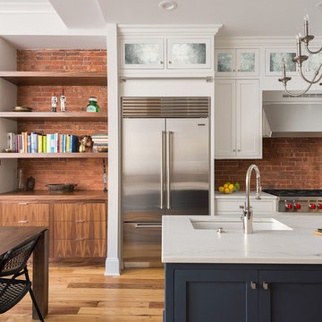 Transitional Urban Kitchen Design - Boston, MA