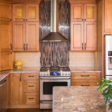 Transitional West Chester Kitchen Remodel with Chimney Hood