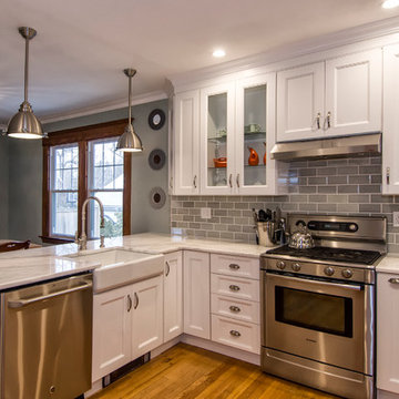 Transitional White Kitchen