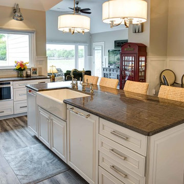 Transitional White Kitchen Remodel Cary, NC
