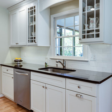 Transitional White Kitchen Remodel in Rockville, MD
