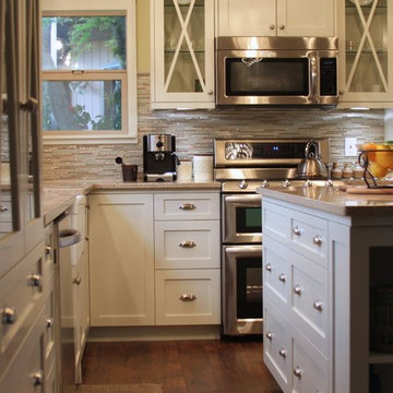 Transitional White kitchen remodel