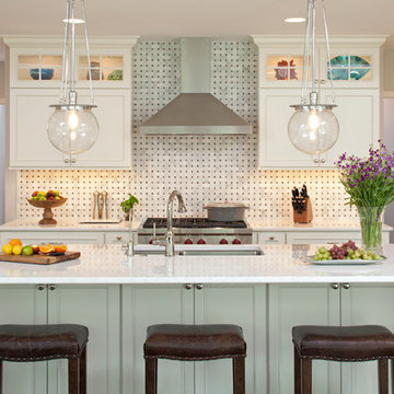 Transitional White Kitchen