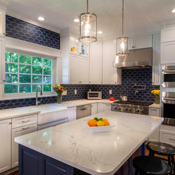 Transitional with a Touch of Navy
