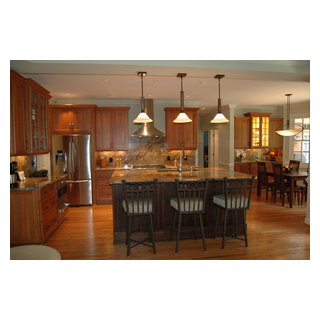 Transitional with Fusion Granite - Transitional - Kitchen - Raleigh ...