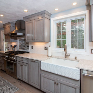 Transitional Yorktowne Peppercorn Kitchen remodel with LG Aria top