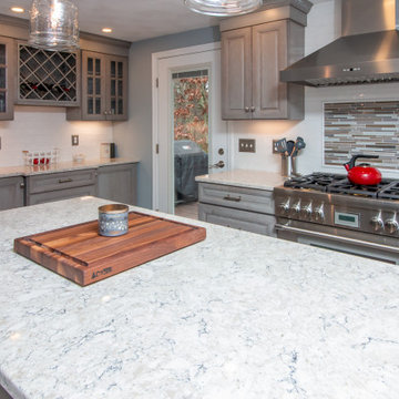 Transitional Yorktowne Peppercorn Kitchen remodel with LG Aria top