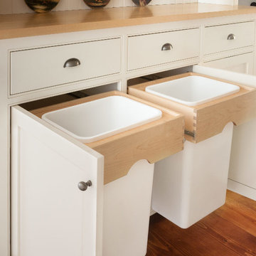 Trash and recycling pullouts with style