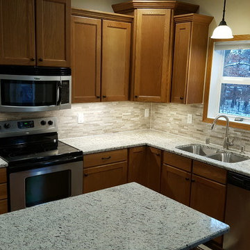 Travertine Backsplash