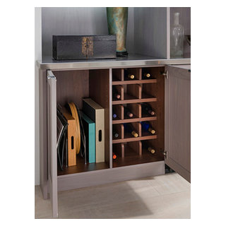 Tray Partitions and Wine Rack - Modern - Kitchen - Houston - by ...