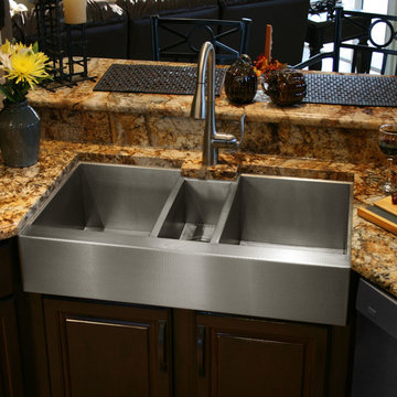 Triple Bowl Stainless Steel Custom Sink