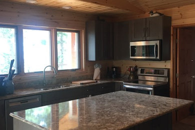 Tungsten Maple Cabinets at Waskesiu SK