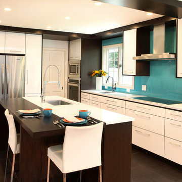Turquoise Sophistication in Kitchen Renovation
