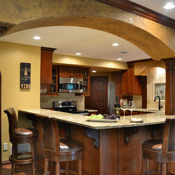 Tuscan Basement, Southeast Wisconsin Contractor, Kitchen Design