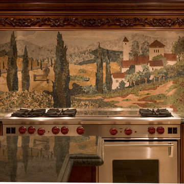 Tuscan Scene and Grapes Kitchen