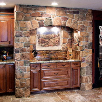 Tuscan Villa Stone Veneer Kitchen - Coronado Manufactured Stone Veneer