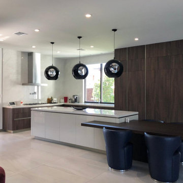 Two Level Island Contemporary Kitchen - WAY collection
