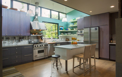 My Houzz: 2 Old Cottages Become 1 Cool, Colorful Home