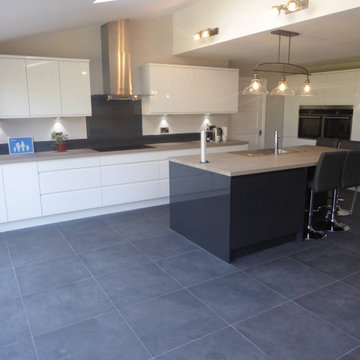 Two tone Gloss Kitchen - £12,000