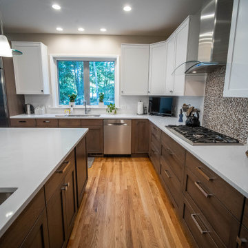 Two-Tone Kitchen in North Stamford