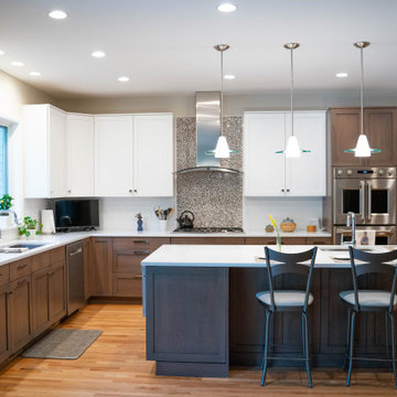 Two-Tone Kitchen in North Stamford