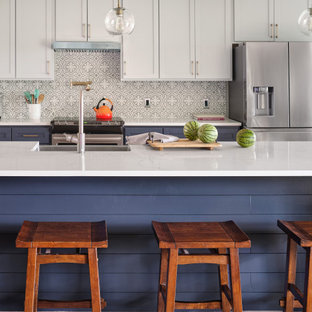 Two-Tone Kitchen in Rollingwood, TX
