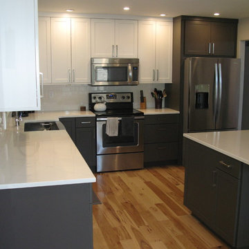 Two Tone Kitchen Remodel