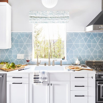 Two-toned Blue Kitchen Oasis from Orlando Soria