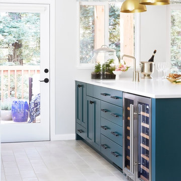 Two-toned Blue Kitchen Oasis from Orlando Soria