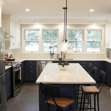 Two Toned Family Kitchen