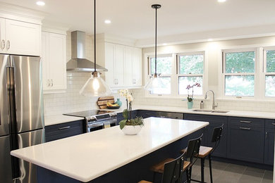 Two Toned Family Kitchen