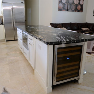 Two Toned Island with Granite Countertop