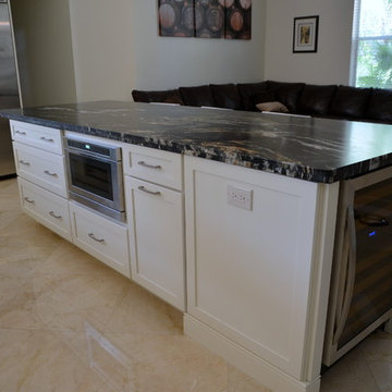 Two Toned Island with Granite Countertop
