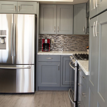 Two-Toned Kitchen Remodel & Flooring Upgrade